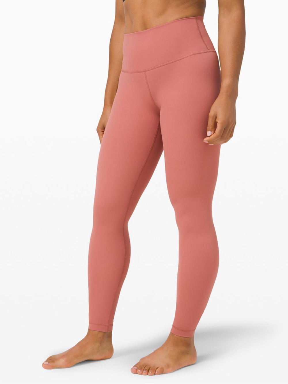 lululemon Winder Under High-Rise Leggings Blush Pink Womens Size 10 25" Inseam